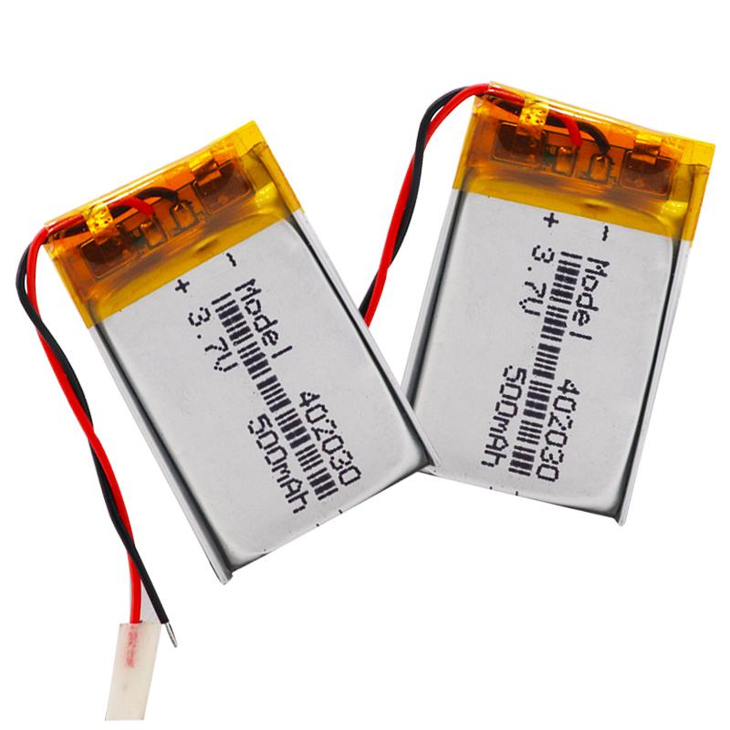 2 chiếc Pin Li-ion Lipo dung lượng cao 402030 3.7v 500mAh Pin sạc Lithium Li-Po Polymer cho Bluetooth GPS MP3 MP4 Màu sắc: 2 chiếc