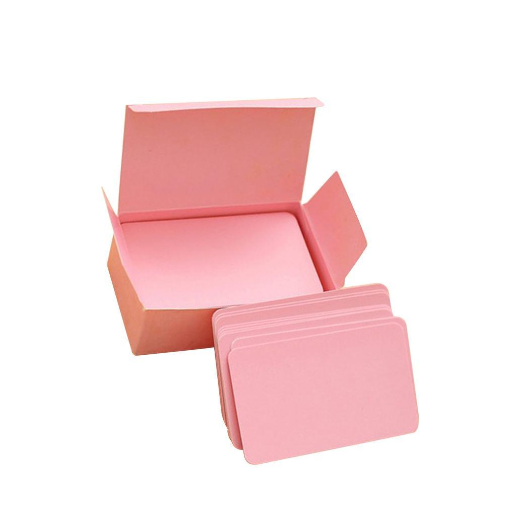 3 Box Paper Blank Index Flash Cards DIY Greeting Quick Message Pink