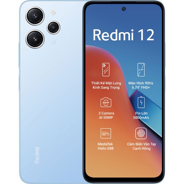 Điện Thoại Xiaomi Redmi 12 4G (4GB/128GB) - Hàng chính hãng