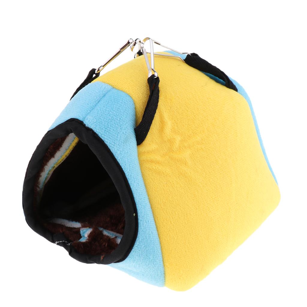 Rabbit Guinea Pig Hamster Cotton House Bed Cute for Small Animals yellow