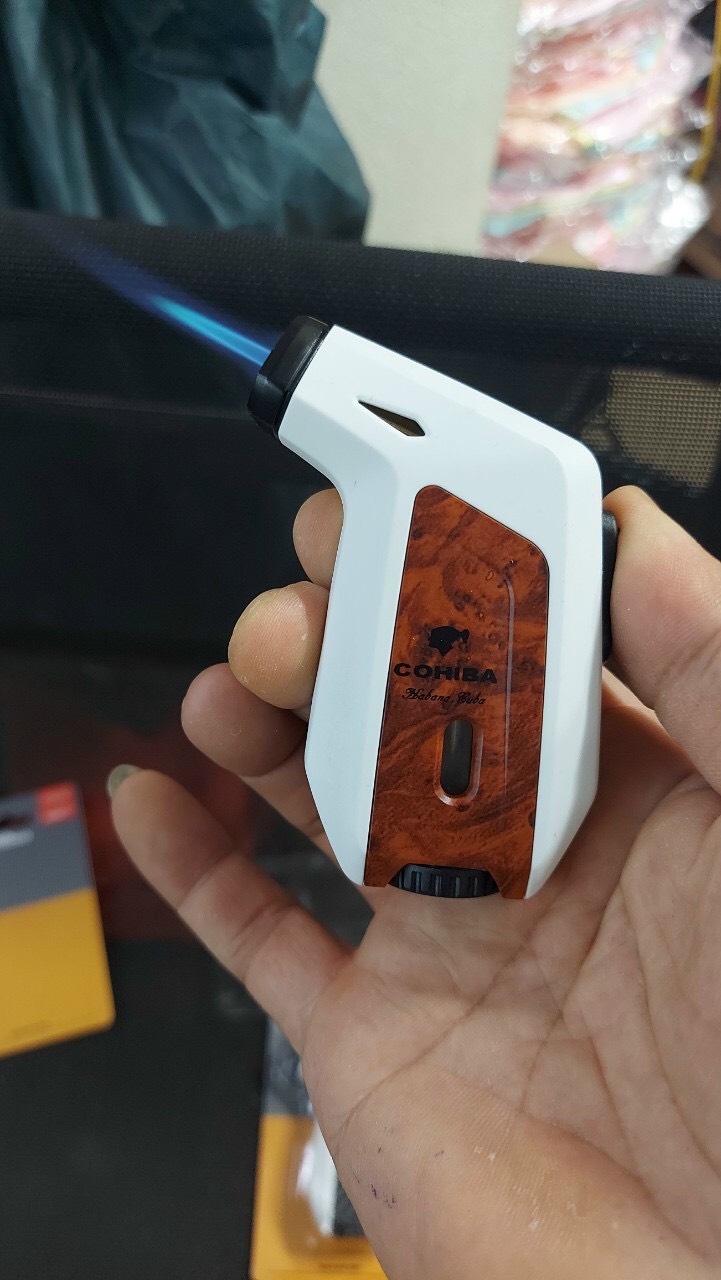 Bật Lửa Khò Mỏ Vịt 1 Tia Có Khóa Chốt An Toàn, Ô Quan Sát Dung Lượng Ga COB-805