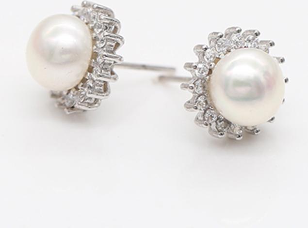 Bông Tai Bạc Ngọc Trai B-7703 Bảo Ngọc Jewelry