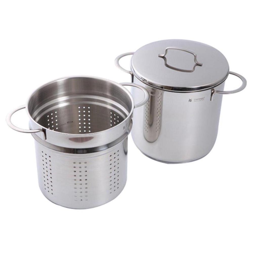 Bộ nồi luộc mỳ ống và xửng hấp Inox 304 Mini Pasta 18cm dung tích 3 lít