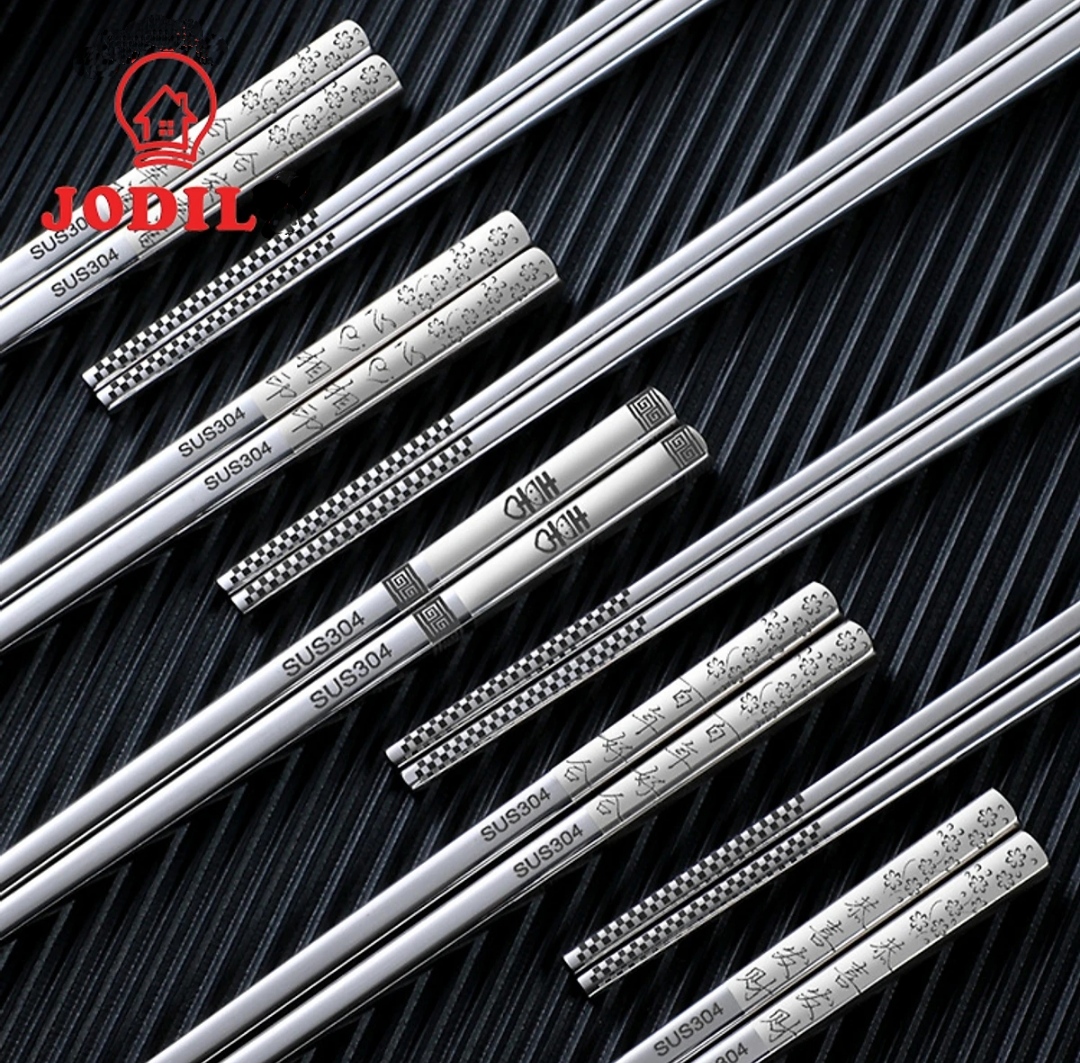 HỘP 10 ĐÔI ĐŨA INOX # 304 - CAO CẤP - SANG TRỌNG - NGUYÊN KHỐI INOX 304