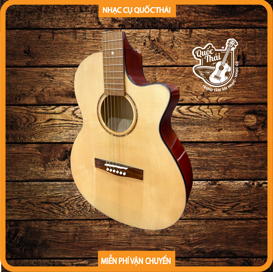 Đàn Guitar Acoustic Harmo HM-01A - có ty chỉnh cần