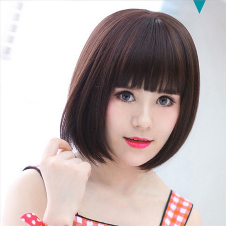 Tóc giả nữ Hàn Quốc + Tặng kèm lưới T234
