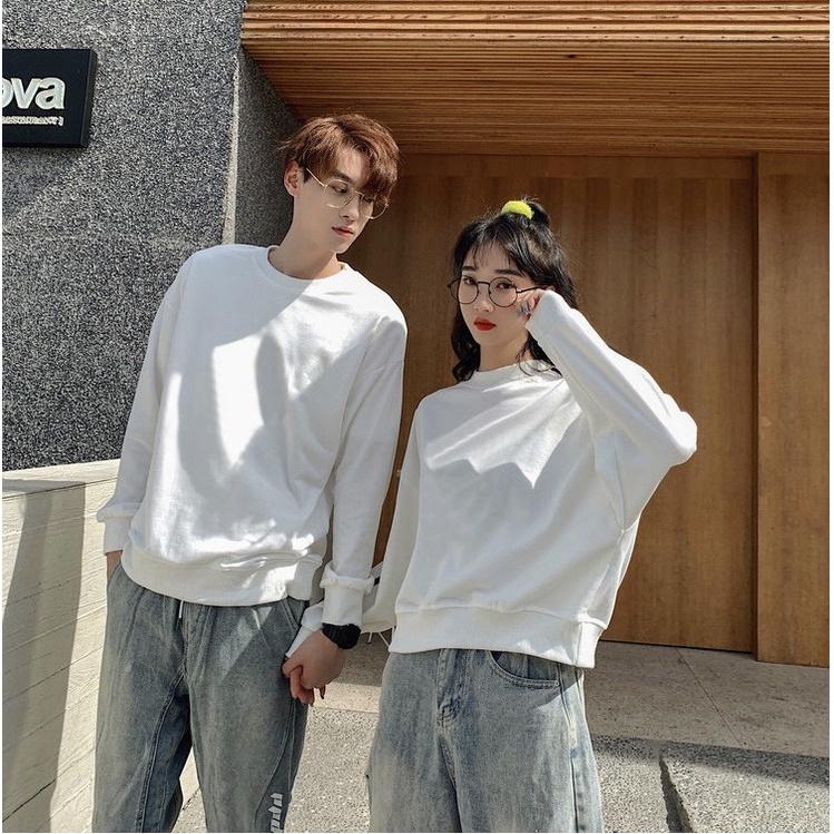 ÁO SWEATER BASIC NAM NỮ UNISEX ,ÁO HOODIE TRƠN NỈ NAM NỮ UNISEX NỈ BÔNG FN03 FEENY