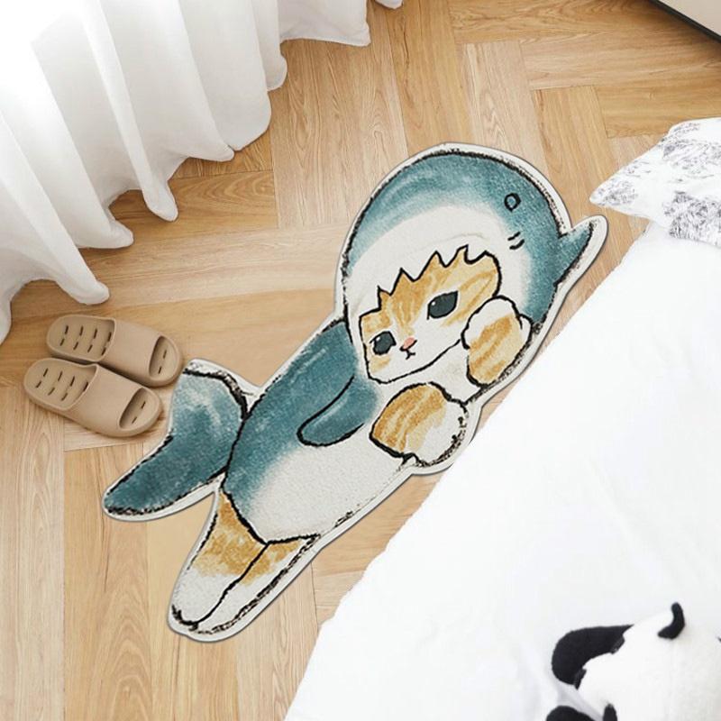 Thảm lót cửa chùi chân Chống Trượt Họa Tiết Hoạt Hình Dễ Thương