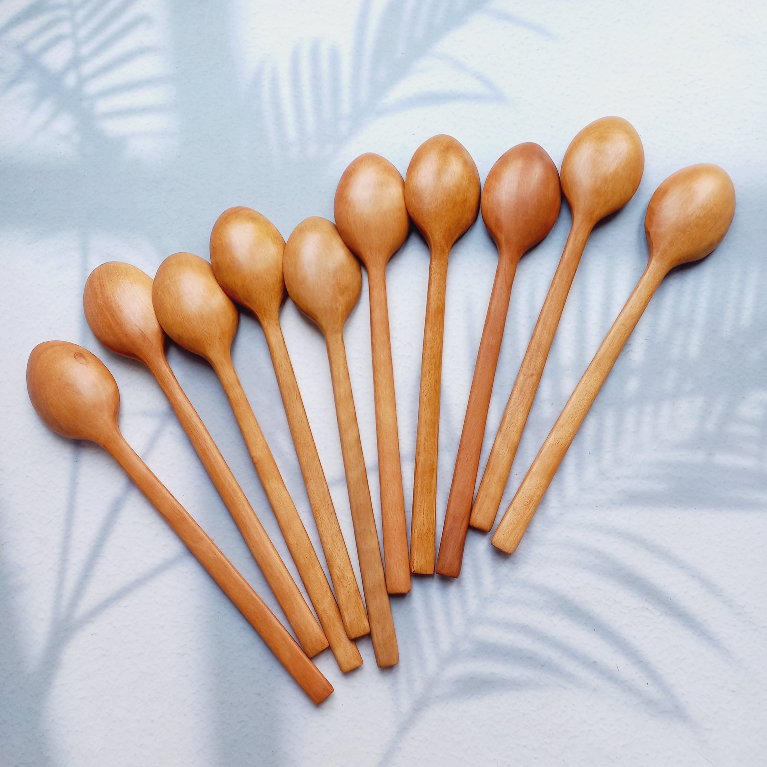 Thìa Gỗ Nhãn Cao Cấp Cán Dài Phong Cách Hàn Quốc, Kích Thước 23cm, Thìa Muỗng Gỗ Ăn Cơm, Ăn Súp, Chè, Thìa Trang Trí Của Vitrapro