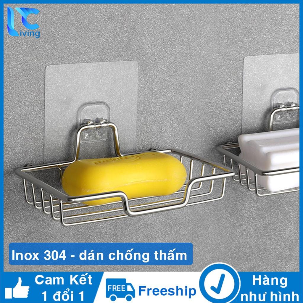 Kệ inox dán tường - Kệ inox để đồ rửa chén bát dán tường nhà rửa bát có khay hứng nước