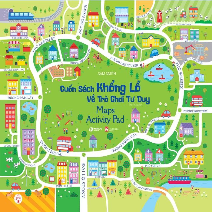 Cuốn sách khổng lồ về trò chơi tư duy - Maps Activity Pad