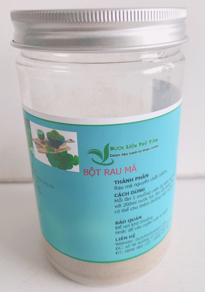 Bột Rau Má Sấy Lạnh Nguyên Chất 100% - Hủ 100gr