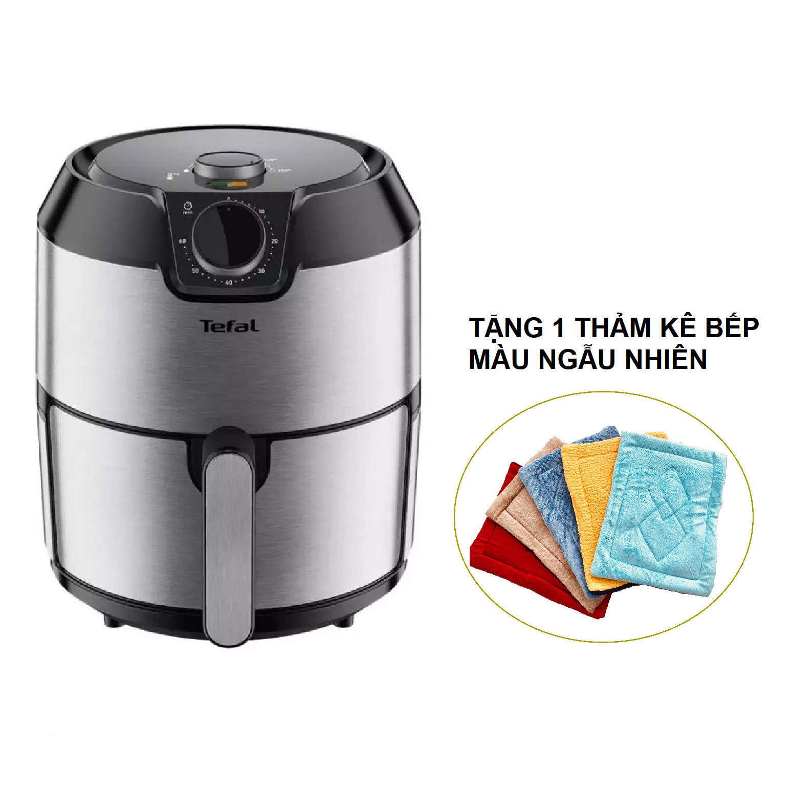 Nồi Chiên Không Dầu Tefal Easy Fry EY201D (4.2 Lít) – Hàng Chính Hãng Kèm 1 Thảm Lông