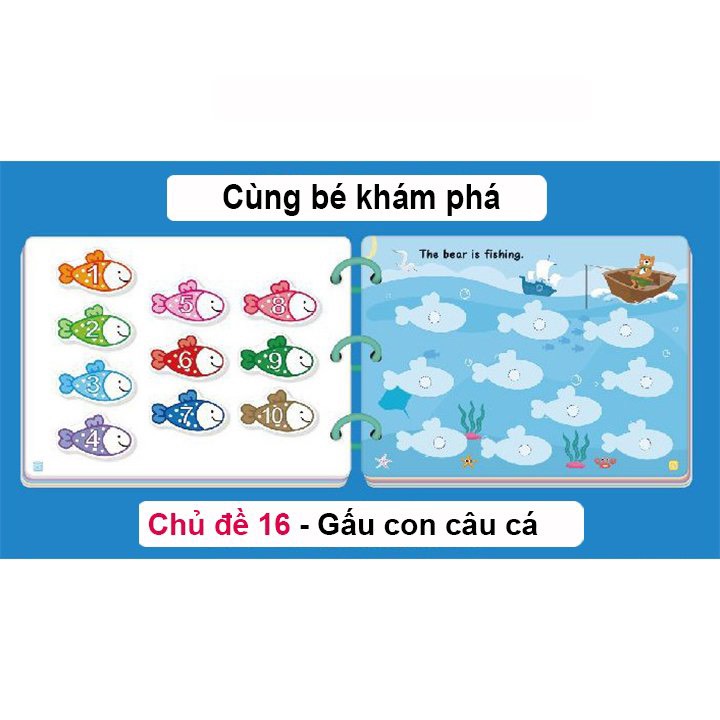 Flashcard học liệu bóc dán 17 chủ đề montessori