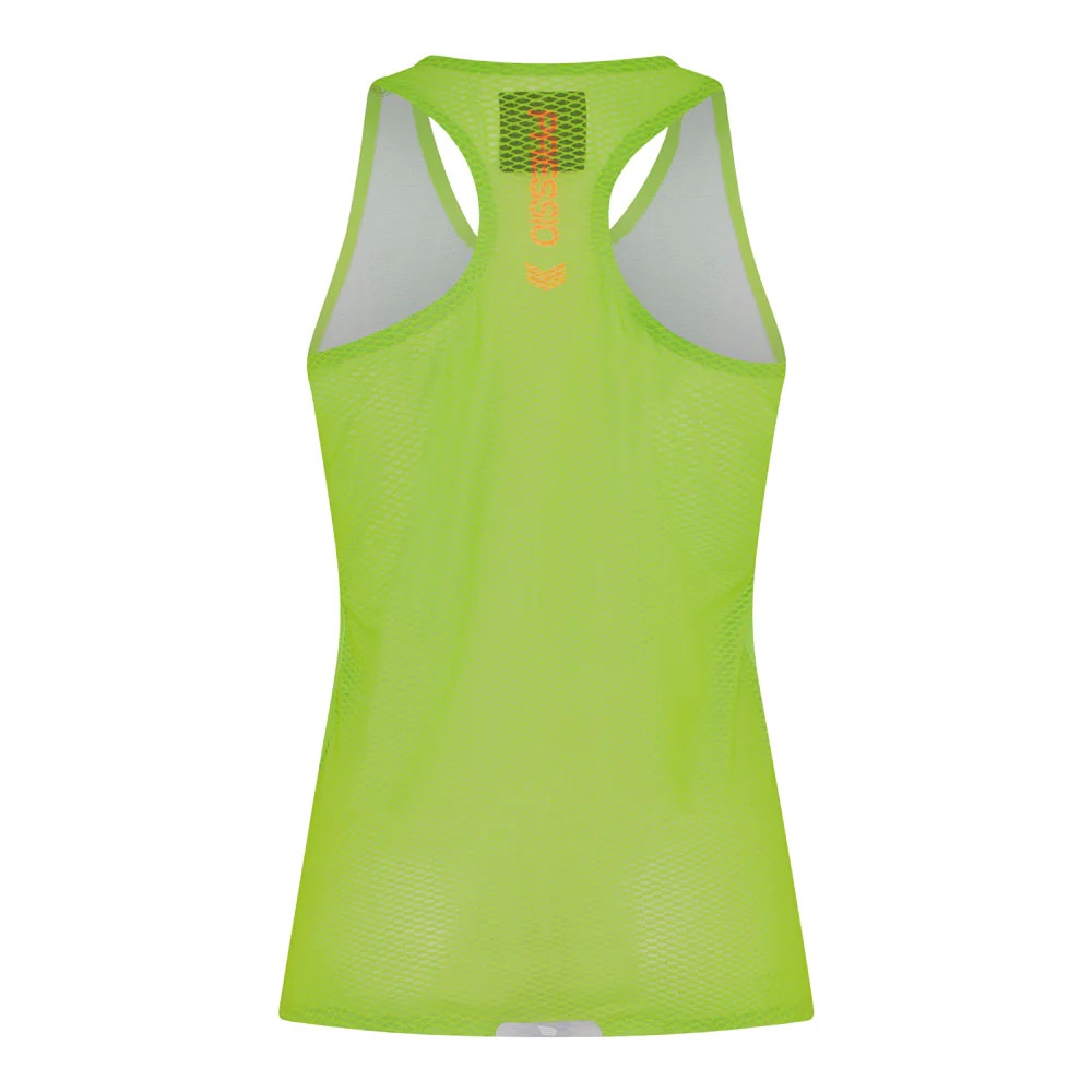 Áo Thun Chạy Bộ Nữ Singlet Pressio - Women’s Run Elite Singlet - Lime/Orange