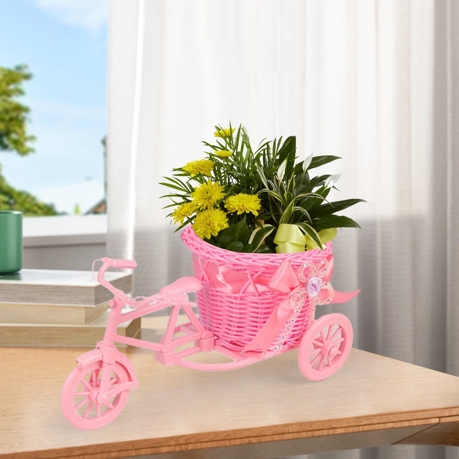 Artificial Flower Basket Vase Plant Rack for Party Indoor Home Decor