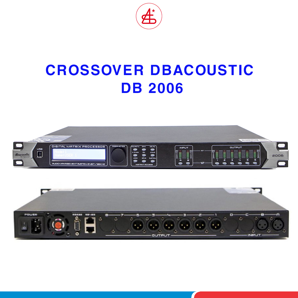 Crossover dBacoustic 2006 - thiết bị xử lý âm thanh, hàng chính hãng