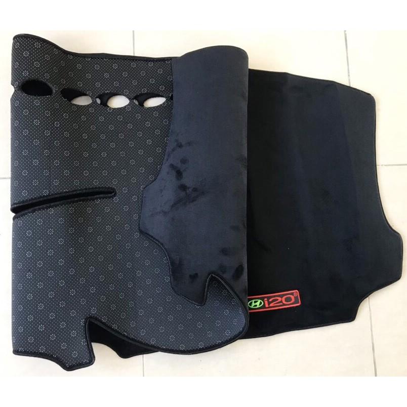 Thảm taplo chống nóng xe i20 - Nhung mịn 3 lớp - Đế cao su chống trượt - Giảm nóng chói