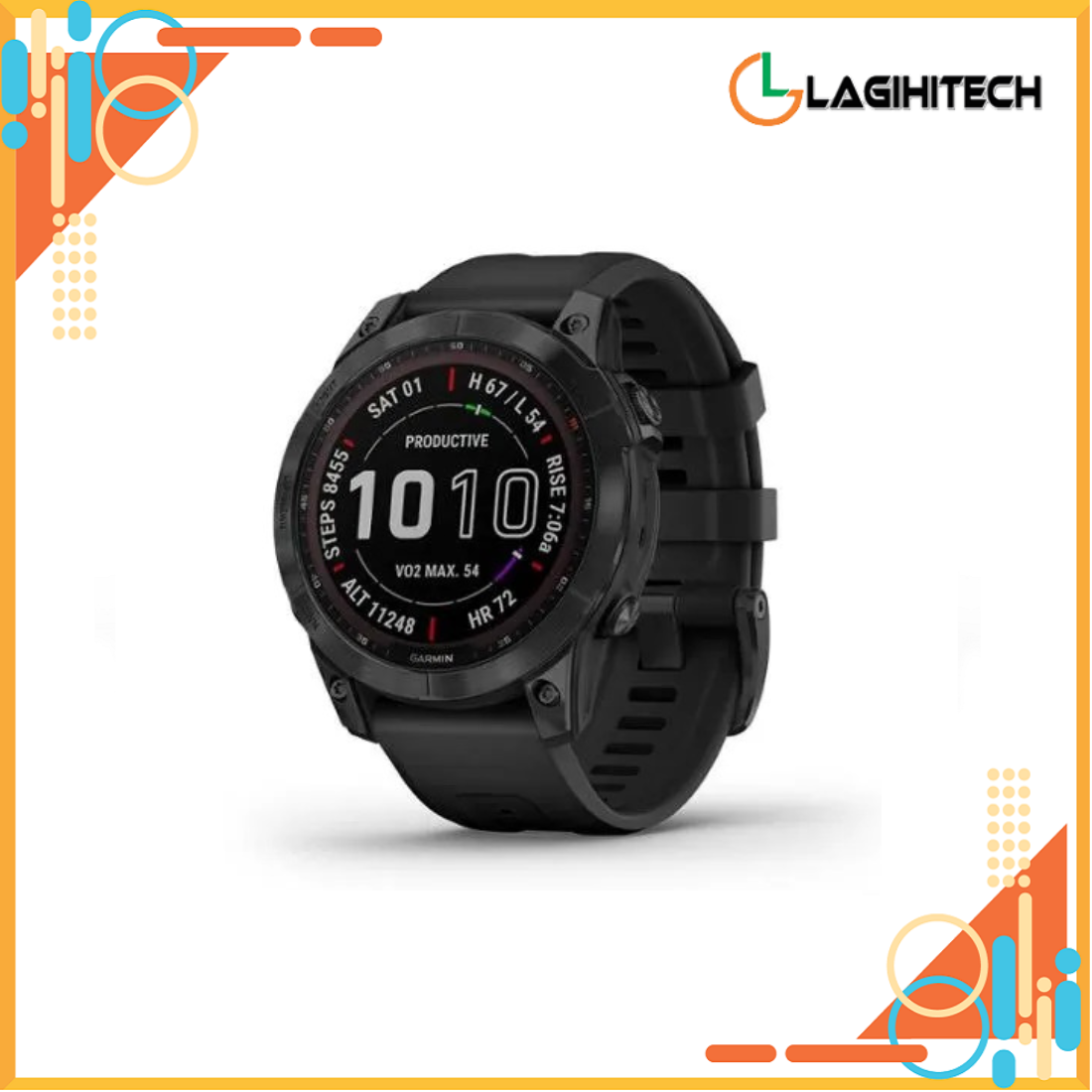 Đồng Hồ Thông Minh Garmin Fenix 7 / Garmin 7 Sapphire Solar / Garmin Fenix 7X Sapphire Solar - Hàng Chính Hãng FPT