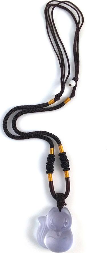 Dây chuyền hồ ly thạch anh tím ấn độ MS711