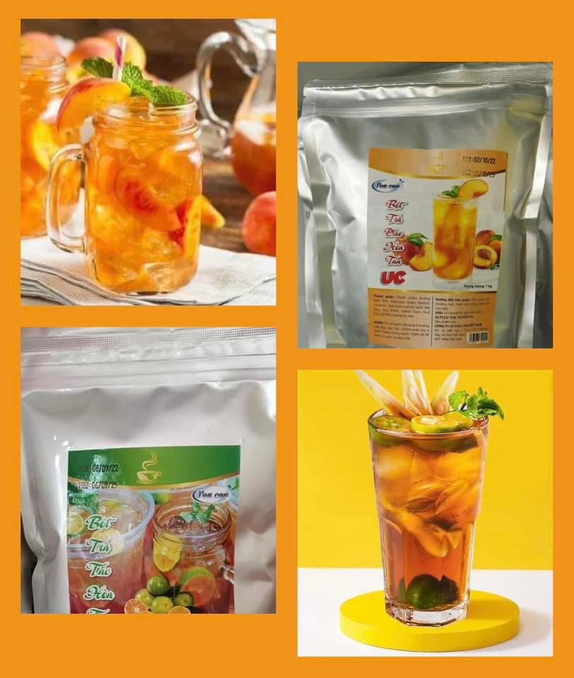 Trà Tắc Hòa Tan UC hàng chính hãng/ Bột trà hoa quả PHA SẴN SIÊU NHANH thơm ngon chuẩn vị.