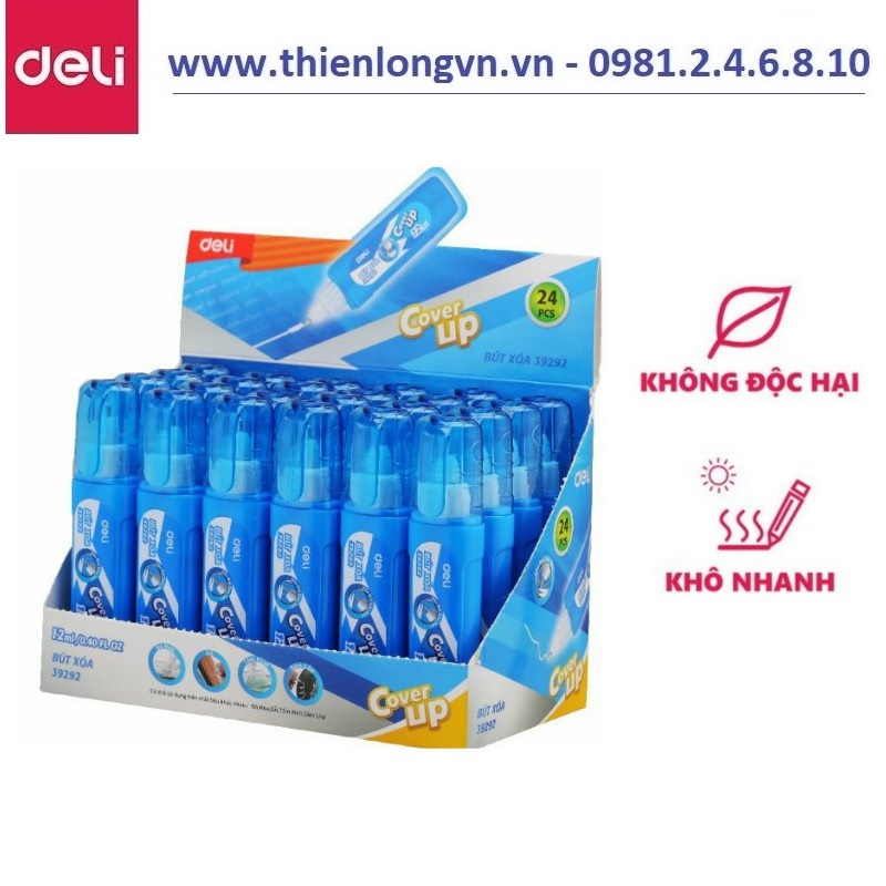 Hộp 24 cây bút xóa nước 12ml Deli 39292