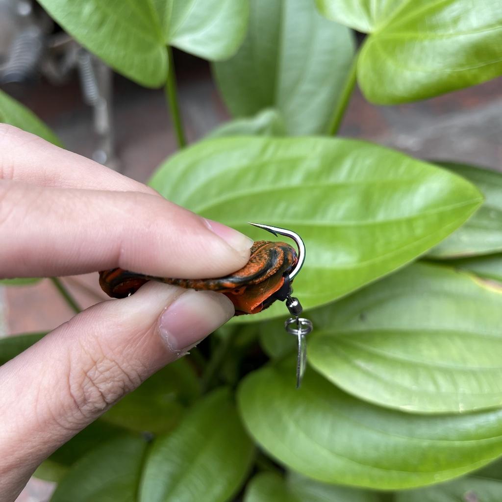 Nhái hơi thái lan mắt lồi 4cm / 7gr lưỡi titan Phukiencaulure25 nhái hơi câu lure mắt lồi siêu nhạy, lưỡi tian không rỉ