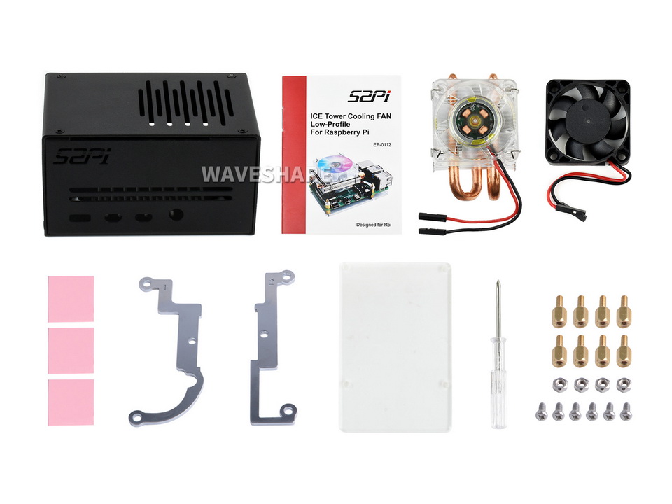 Vỏ hộp Metal kèm Tháp Tản Nhiệt dành cho Raspberry Pi 4 Model B - Hàng Chính Hãng