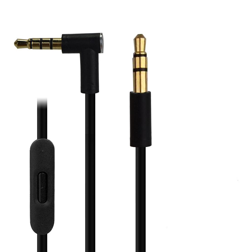 Replacement Audio Cable Cord Wire with In-line Microphone and Control For Beats by Dr Dre Headphones Solo/Studio/Pro/Detox/Wireless/Mixr/Executive/Pill