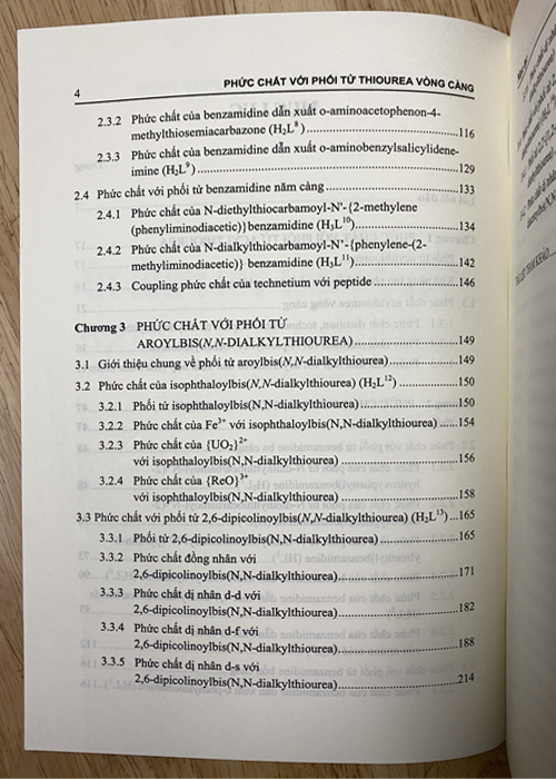 Phức chất với phối tử Thiourea vòng càng (Sách chuyên Khảo)