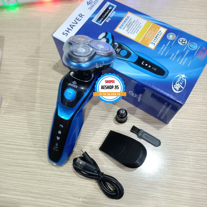 Máy cạo râu đa năng SHAVER SK1588 , máy cạo râu 3in 1 thông minh chống nước cao cấp