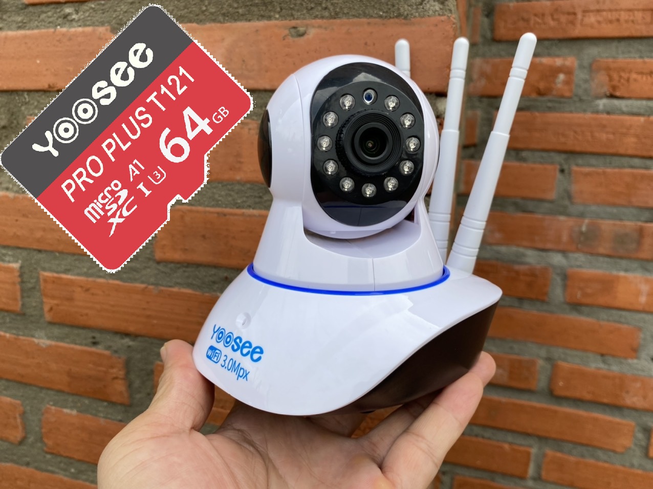 CAMERA YOOSEE 3.0 ,KÈM THẺ NHỚ 64G .HÀNG CHÍNH HÃNG