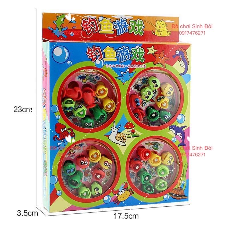 Đồ chơi câu cá - hộp 4 hồ có nam châm
