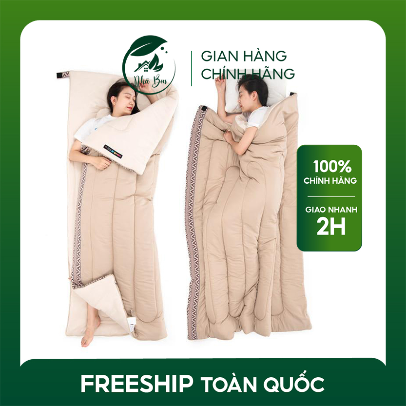 Túi Ngủ 850g Siêu Nhẹ Giữ Ấm Cho Hoạt Động Ngoài Trời Bằng Chất Liệu Cotton 3 Mùa