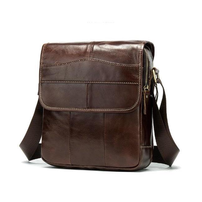 Cặp da nam, đeo chéo da bò cao cấp hàng hiệu sang trọng lịch lãm - C86