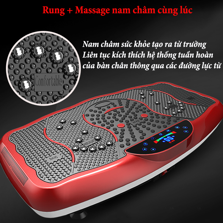 Máy Rung Toàn Thân FitNess- Tốc độ 120 Công suất 350W - Có Bluetooth Nghe Nhạc Có điều khiển từ xa.