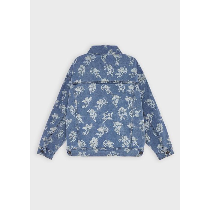 ANGELS MONOGRAM DENIM JACKET/ BLUE