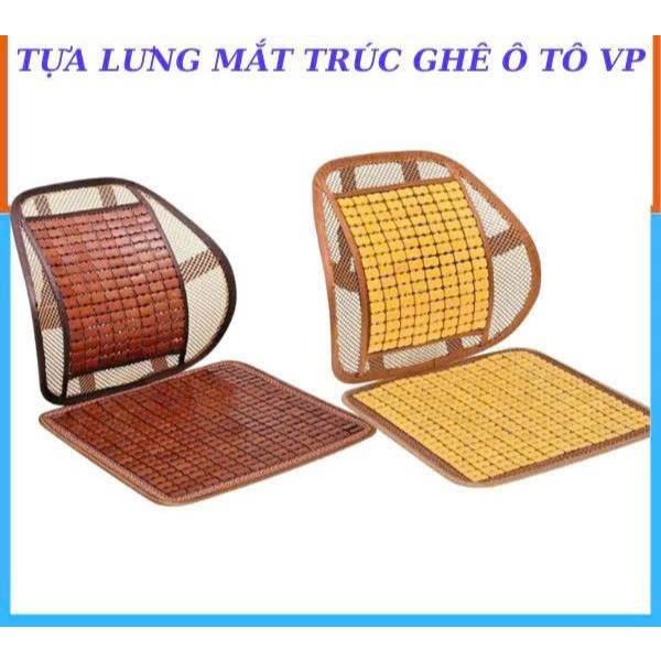 Tựa Lưng Hạt Gỗ Trúc Cho Ghế Ô Tô Và Văn Phòng - Tạo Tư Thế Ngồi Chính Xác Chống Mỏi Lưng