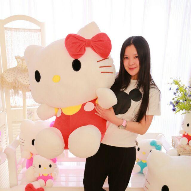 Mèo hello kitty GẤU BÔNG MÈO HELLO KITTY SIZE ĐẠI