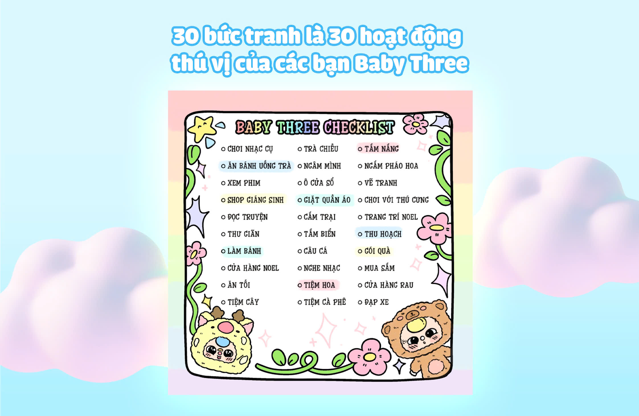 Baby Three &amp; Cầu vồng cảm xúc