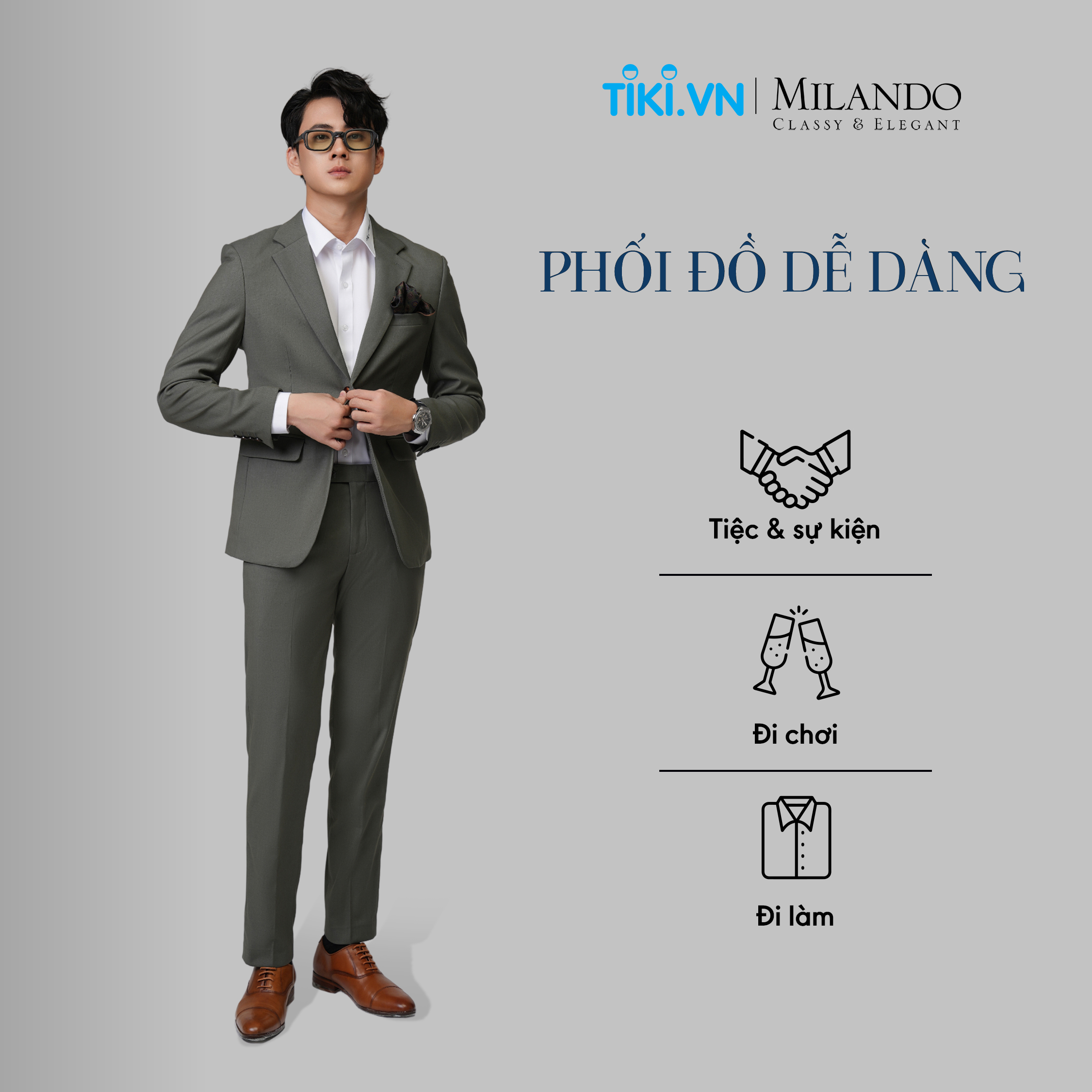 Quần Âu Nam Cao Cấp MYMILANDO Màu Xanh Ngọc - Chất Liệu Cao Cấp Bền Màu , Kiểu Dáng Slim Fit Trẻ Trung, Thời Trang Công Sở, Dạo Phố, Sự Kiện Sang Trọng