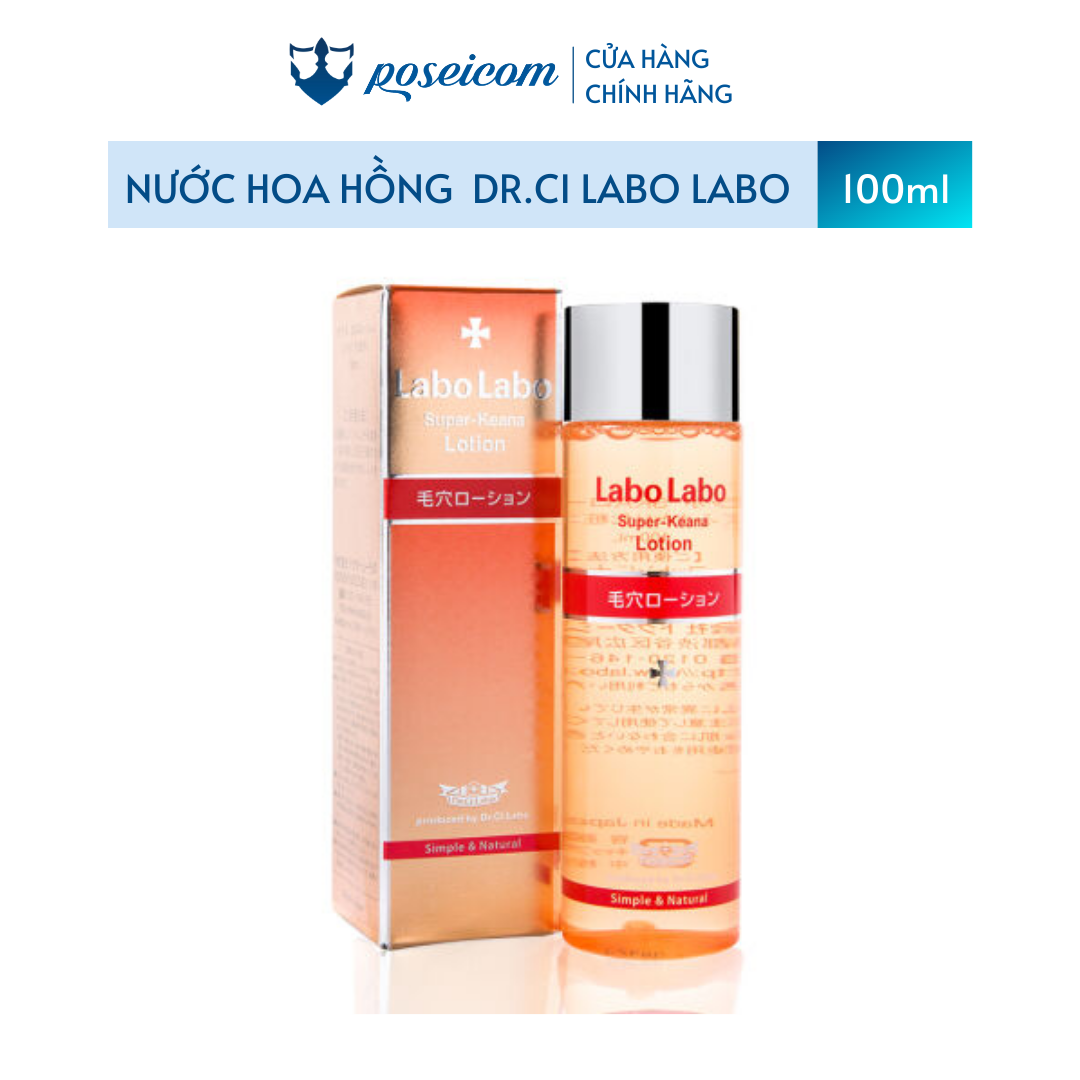 Nước Hoa Hồng Dưỡng Ẩm Thu Nhỏ Lỗ Chân Lông Dr.CI Labo Labo 100ml Poseicom 4524734500583