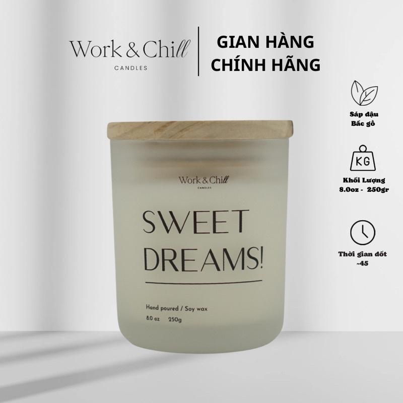 Nến thơm cao cấp Sweet Dreams thương hiệu Work &amp; Chill 8.0 oz