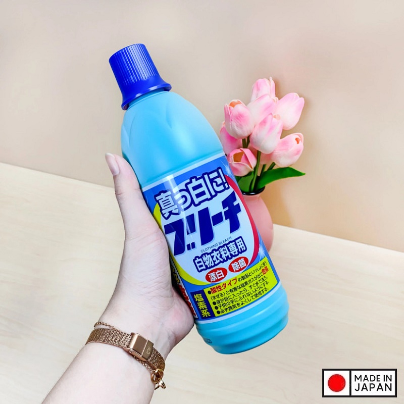 Combo 02 chai Nước tẩy trắng không màu, không mùi Rocket 600ml - Nội địa Nhật Bản