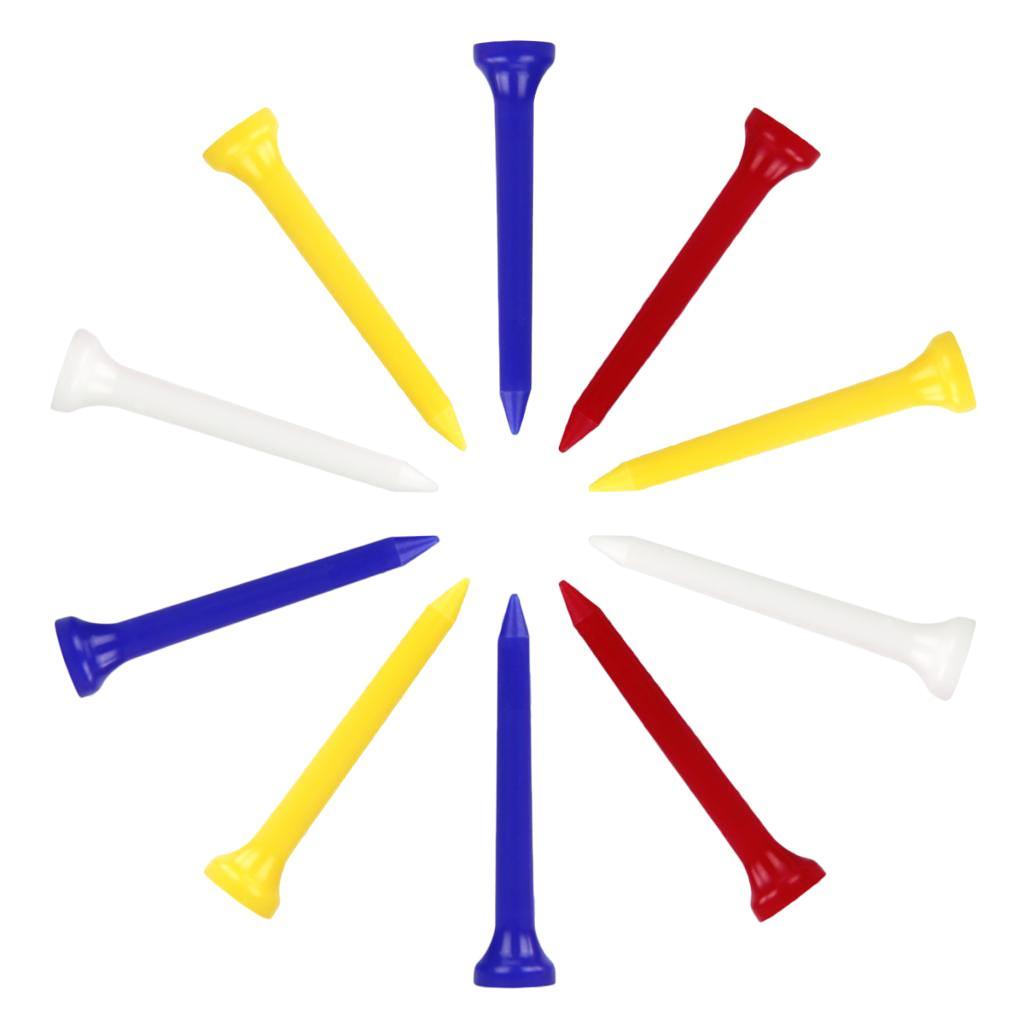 Golf Tees 2 / 3in Shatterproof, Low-friction Golf Nails in A Pack of 10