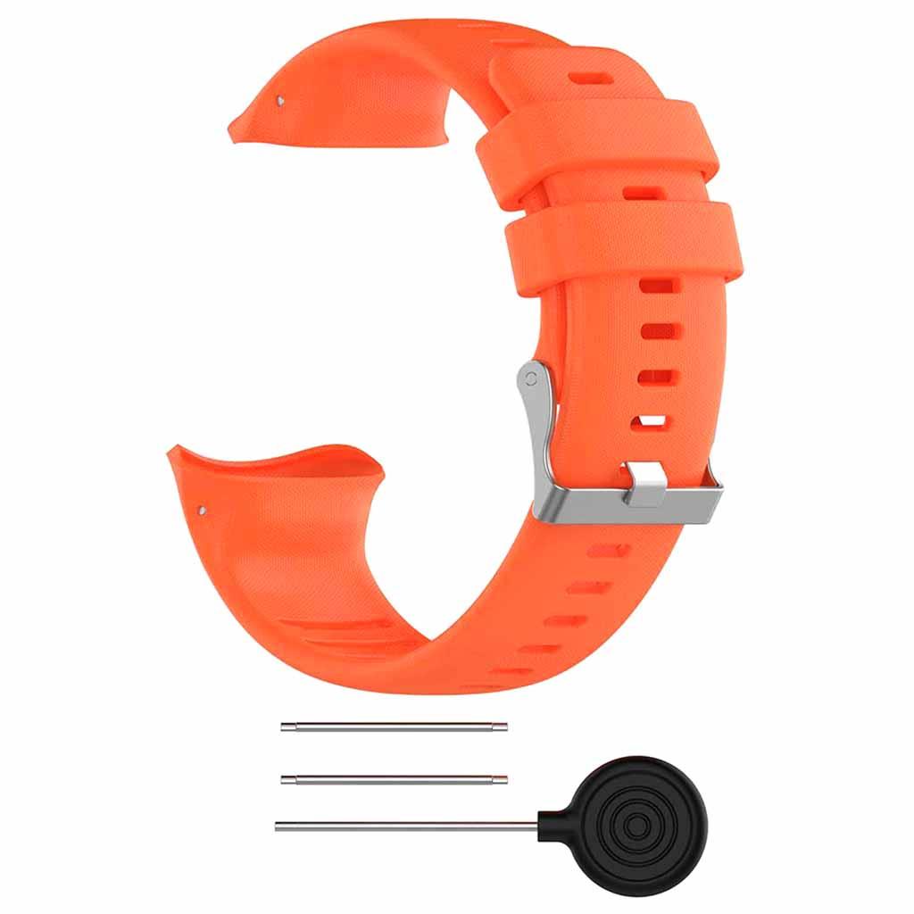 Replacement Soft Silicone Wrist Strap for 22mm Width Sports Watch, Black