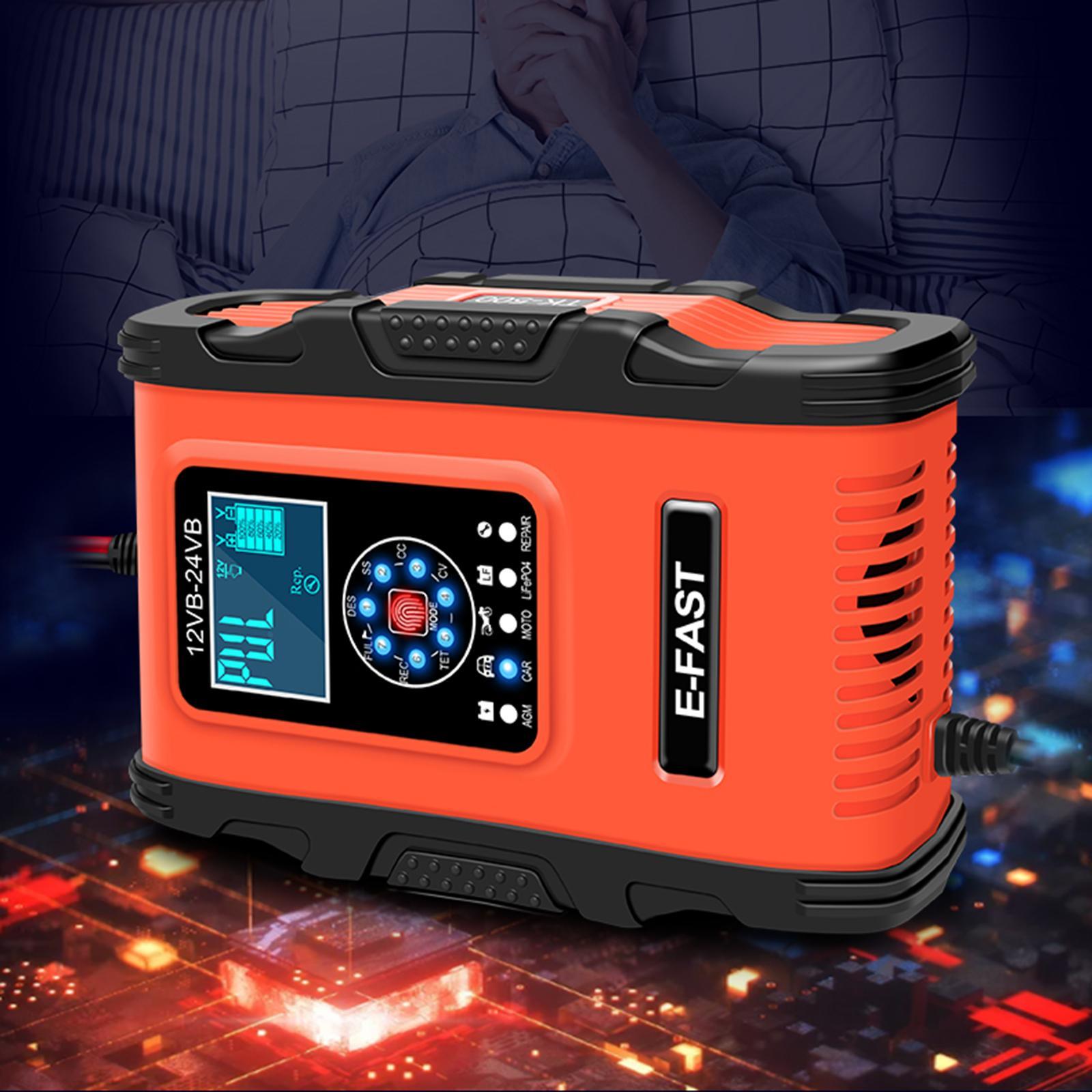 Smart Car Battery Charger 24V 6A Power Automatic Motorcycle Charging