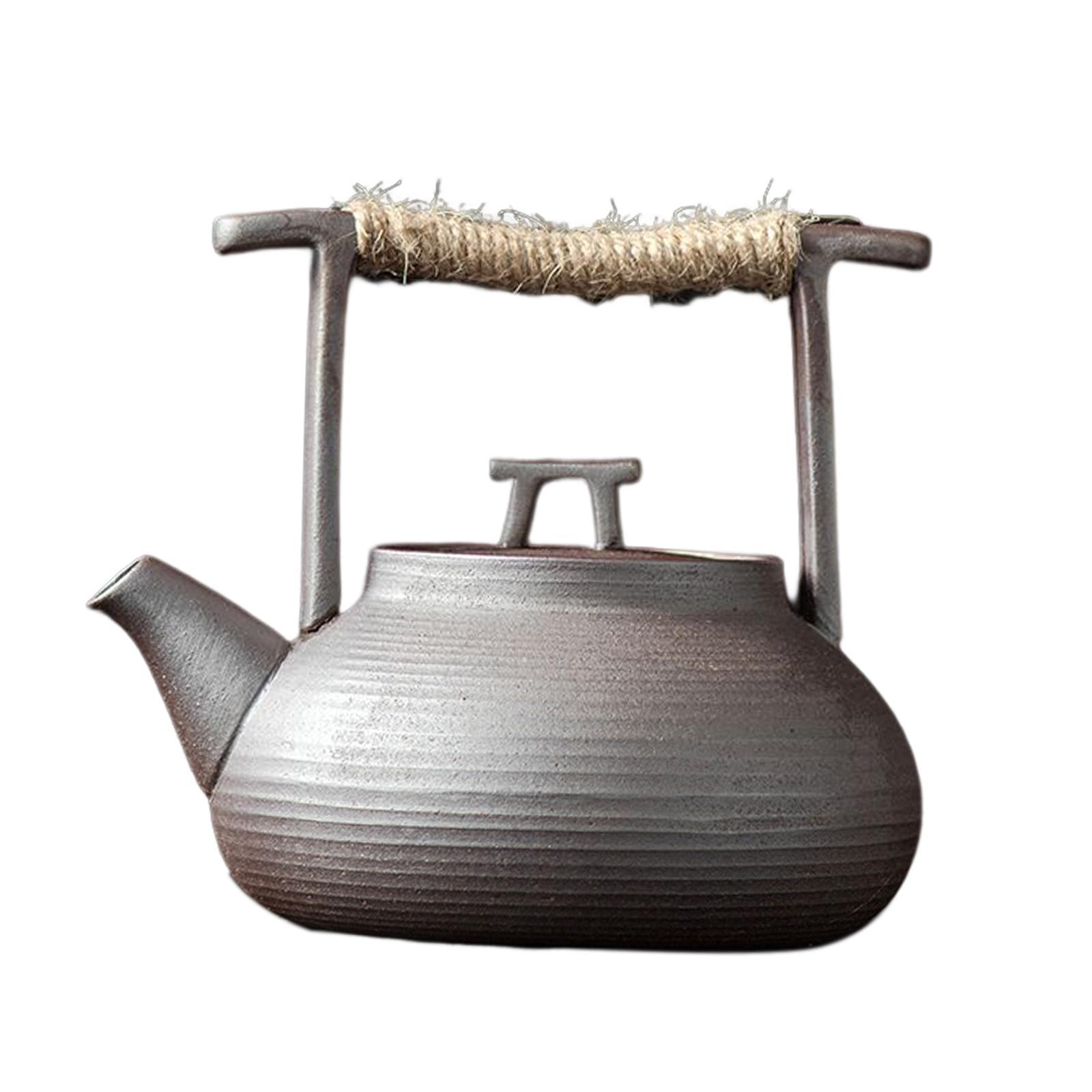 Ceramic Tea Kettle Handmade Teapot Warmer Teapot for Kitchen