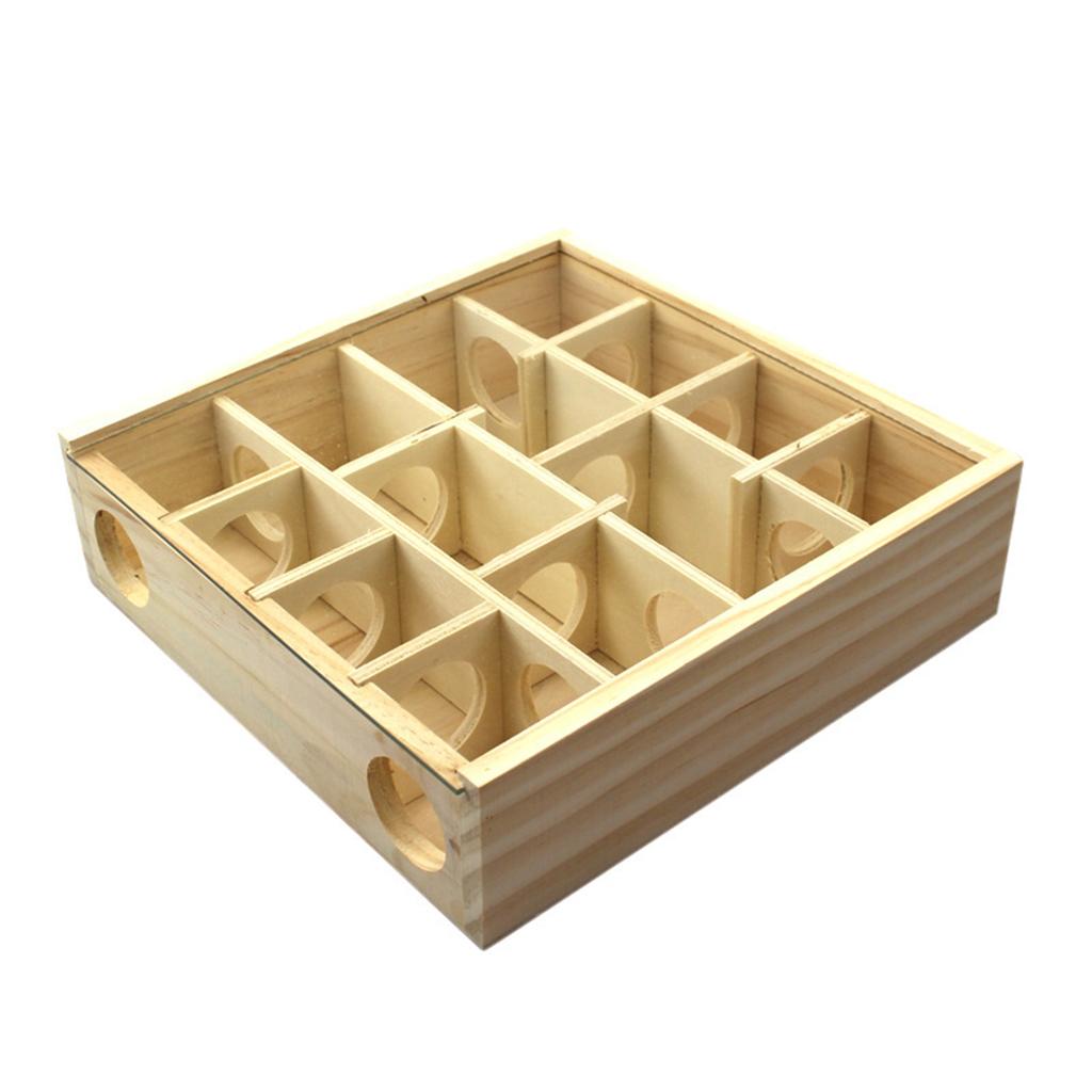 Pet Hamster Wooden Maze Tunnel Gerbil Rat Mouse Mice Small Animal Play Toys