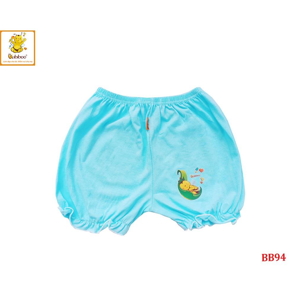 Quần sơ sinh ngắn bèo nhún cute BABIBOO - BB94
